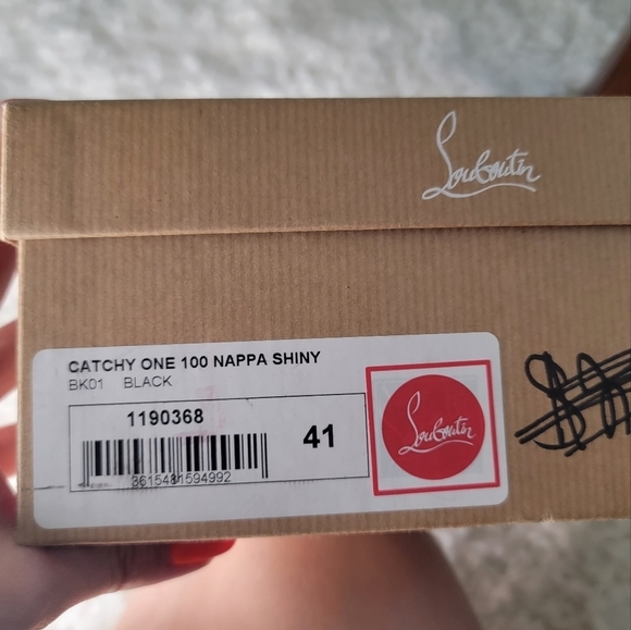 Christian Louboutin Shoes Black Catchy One Heels 100 Pump Size 41 - Picture 10 of 10